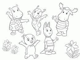The show is centered on five best friends who are anthropomorphic and they use their imaginations to go on adventures in their backyard. Free Printable Backyardigans Coloring Pages For Kids