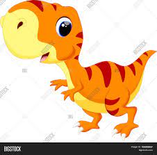 Cute Baby Dinosaur Vector Photo Free Trial Bigstock