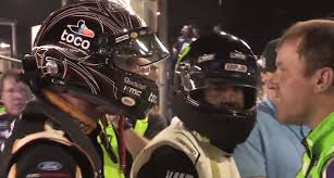 Bowyer turned himself onto the apron. Alternate Angle Bowyer Newman Confront Each Other On Pit Road