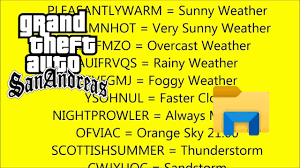 The cheat codes are divided into several different categories, . How To Download Gta San Andreas All Cheatcodes File On Your Pc 2020 Youtube