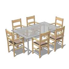 Our wide range of content includes generic furniture families as well as branded ikea furniture, home accessories, gadgets & more. Table And Chairs 3d Model Formfonts 3d Models Textures