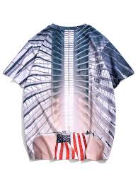 American Flag 3d Print Short Sleeve Casual T Shirt Multi In 2020 Casual T Shirts Printed Shorts Casual