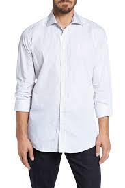 Classic Fit Stripe Sport Shirt