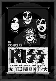Black And White Kiss Logo Black White Kiss Poster Kiss Rock Bands Band Posters Concert Posters
