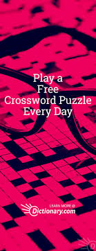 Themed crossword puzzles with a human touch. Daily Crossword By Dictionary Com Crossword Crossword Puzzles Online Online Puzzles