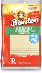 Where do the calories in belgioioso fresh mozzarella sliced come from? Mozzarella Slices Borden Cheese