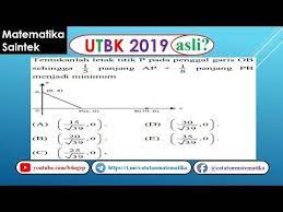 Soal Asli Utbk 2019 Matematika Saintek Aplikasi Turunan Fungsi Youtube Matematika Matematika Kelas 7 Smp