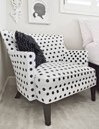 How To Paint Polka Dot Upholstery Better After Painted Chair Furniture Chair And Ottoman