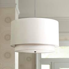Rondin 18 Wide Brushed Nickel White 3 Light Pendant 6n823 Lamps Plus