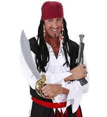 From jack sparrow to elizabeth swann, we have a pirates of the caribbean costume for you! Parrucca Con Bandana Pirati Dei Caraibi Jack Sparrow Carnevale C8587 Eur 10 26 Picclick It