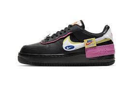 Nike S Black Cosmic Fuchsia Air Force 1 Shadow Features Removable Patches In 2020 Nike Black Nikes Womens Sneakers