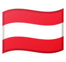 Österreich liegt in mitten von europa. Flag Austria Emoji