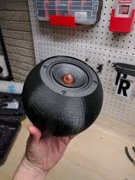 3d Printed Spherical Enclosure For A Speaker 3d Printing Diy 3d Printing Service 3d Printer