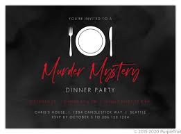 Hosting a party or private event? Black And Red Murder Mystery Dinner Party Invitation Dinner Party Invitations