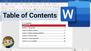 Creating A Table Of Contents In Microsoft Word In 2020 Words Table Of Contents Microsoft