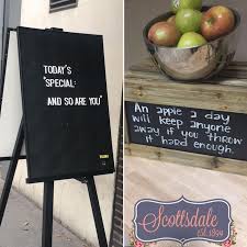 But these people aren't just telling us a dumb daily special or st… Brilliant Bar And Cafe Chalkboard Signs Fun