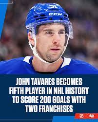 Sportsnet - After scoring his 200th goal as a Maple Leaf, John Tavares  becomes the fifth player in NHL history to score 200 goals for two  different franchises  He joins Wayne