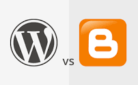 Image of blogger vs wordpress