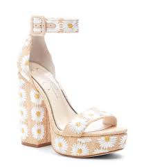 Shop For Jessica Simpson Caiya3 Daisy Ankle Strap Platform Block Heel Sandals At Dillards Com Visit Dillards Com Block Heels Sandal Women Shoes Sandals Heels