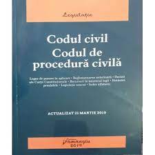 134/2010 privind codul de procedură civilă. Codul Civil Codul De Procedura Civila Actualizat 21 Martie 2019 Evitalshop