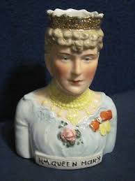 Vintage Toby Character Jug Creamer Pitcher H.M. Queen Mary