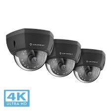 Power over ethernet is perfect for situations where there is no power outlet close to the installation point. Amcrest Ultrahd Wired 4k 8mp Outdoor Dome Poe Ip Security Camera With 98 Ft Night Vision Ip67 Weatherproof Black 3 Pack 3pack Ip8m 2493eb The Home Depot