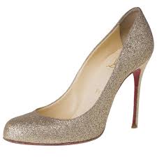 Christian Louboutin Gold Glitter Fifi Pumps Size 38 Christian Louboutin Tlc