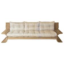 Marzio Cecchi Studio Most Galles Three Seat Sofa Woven Cord Italy 1978 Three Seat Sofa Modern Leather Sofa Italian Modern Sofa