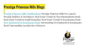 Maybe you would like to learn more about one of these? Prestige Primrose Hills Ppt Download
