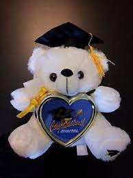 Graduation Teddy Bear 8 Tall W Cap Diploma Heart Picture Frame Graduation Teddy Bear Heart Picture Frame Teddy Bear