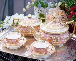 A Delightful Tea Set Out On A Tray Makes Tea Time So Much More Special Tea Sets Vintage Tea Set High Tea Party Decorations