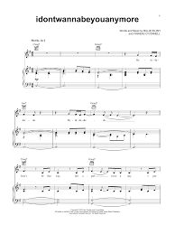 Billie Eilish Idontwannabeyouanymore Sheet Music Pdf Notes Chords Pop Score Piano Vocal Guitar Right Hand Melody Download Printable Sku 402926