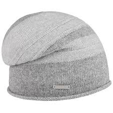 Seeberger Lurex Kaschmir Mix Beanie Mutze Damenmutze Wollmutze Wintermutze Strickmutze Beanie One Size Hellgrau Marke Beanie Mutze Damenmutzen Wollmutze