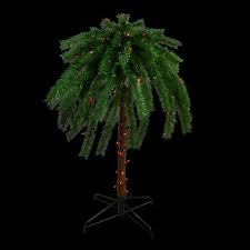 Northlight 4 Ft Pre Lit Multi Color Lights Tropical Outdoor Patio Artificial Palm Tree 33388978 The Home Depot