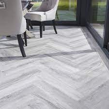 Pearl grey spc herringbone engineered vinyl click flooring 126mm x 6mm x 630mm. Signature Select Parquet Herringbone Luxury Vinyl Flooring Silver Wood Ssp 010 Herringbone Vinyl Flooring