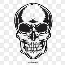 Black Skull Front Image Skull Clipart Monochrome Vintage Png And Vector With Transparent Background For Free Download Skull Illustration Skull Skulls Drawing