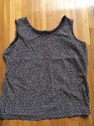 Black And White Polka Dot Tank Top Lands End Black And White Polka Dot Tank Top Size Xl Fashion Clothing Shoes Accessories Womensclothing Tops Ebay Link Polka Dot Tank Top Tops Tank Tops