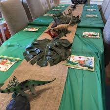Dino Table Decorations Dinosaur Birthday Party Dinosaur Themed Birthday Party Dinosaur Theme Party