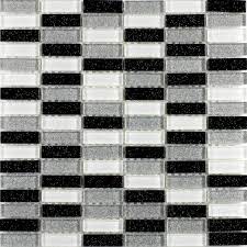 And don't forget to wash the tile every day so it will sparkle 24 hours a day! Glitter Brick Glass Mosaic Black Silver Cp1365