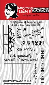 Floral surprise 50th birthday party save the date postcard. Maymay S Gift Card Surprise 4x6 Stamp Set A211 Maymay Made It