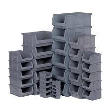 What is the price range for large storage bins? Buy Grey Econotainer Hard Plastic Storage Bins In 7 Sizes