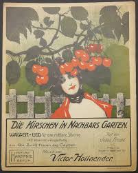 Distributie mario adorf, wolfgang völz. Die Kirschen In Nachbars Garten Walzer Lied Fur Eine Mittlere Stimme Mit Klavier Begleitung Aus Die Zwolf Frauen Des Japhet Text Von Julius Freund Musik Von Victor Hollaender Von Hollaender Victor 1902 Antiquariat