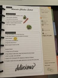 Love This Template I Created For The Classic Happy Planner Recipe Book Prints Directly Onto The Pa Recipe Book Templates Homemade Recipe Books Recipe Book Diy