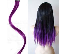 My hair is almost black, i'd like to do this a few times, though i wouldn't want to mess it up. Baal Coloured Hair Streaks Hair Extension For Girls Dark Purple 1 Pcs Amazon In Beauty