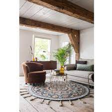 J'accorde aux formes rondes une attention idéal pour votre salon, chambre et salle de bains. Tapis Rond Boheme En Laine Pix Dutchbone By Drawer