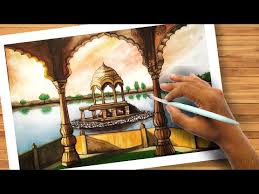 How To Draw A Scenery With Watercolors Easy Landscape Drawing Watercolor Painting Idea Easy Art Painting With Oil Paints Beginners in drawing and painting and give it a. how to draw a scenery with watercolors easy landscape drawing watercolor painting idea easy art