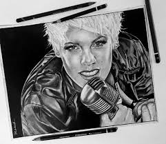 Black And White Rockstar Prints Art Pink Portrait Blackandwhite Music Musician Rockstar Drawing Sketch Portrait Drawing Drawings Portrait