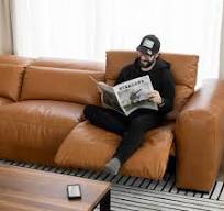 Modulaire Tampa en cuir brandy