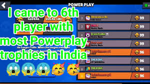 I've been playing brawl stars for over a year and a half now and i've been ranked #1 in the world many however, in brawl stars, you can push much higher and faster without having to worry about not having not only that, they have so much hp and power, making them excellent options for heist. I Came To Leaderboard In Global And India With Most Powerplay Trophies Brawl Stars Youtube