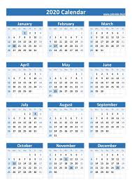 Download printable calendar 2021 with holidays what are the federal holidays and special days throughout the year 2021? 2020 Calendar With Holidays Calendar Best